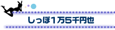 しっぽ1万5千円也